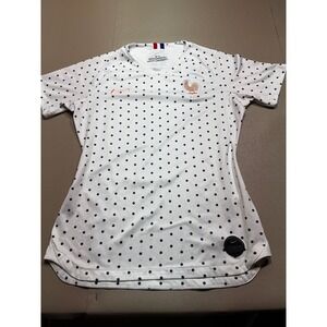 Nike France FFF Womens 2019 World Cup Away Jersey Polka Dot White Rose Gold